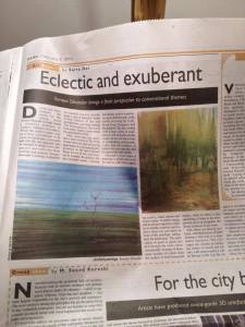 Work 'Eclectic and Exuberant' Soraya Sikander exhibition