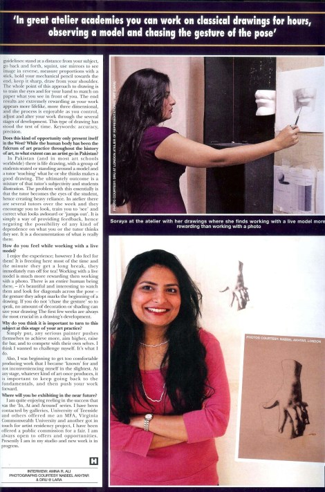 soraya sikander HELLO! interview page2